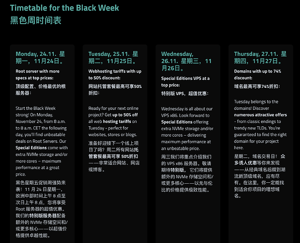 Timetable